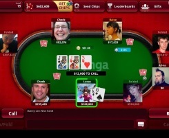 Zynga Poker Table View