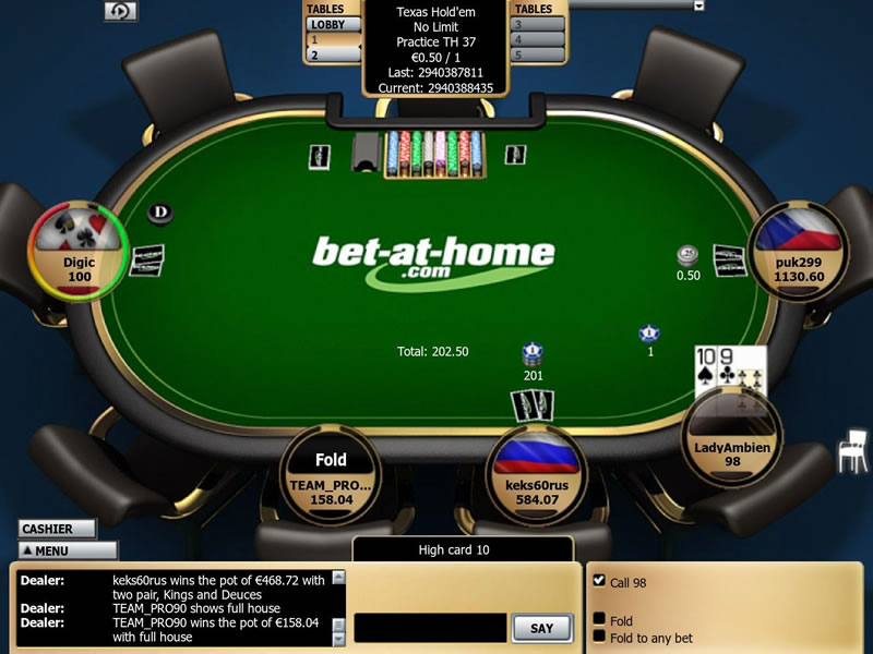 Bet At Home Poker App