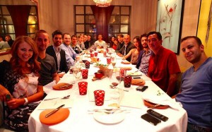 REG founders and high profile pros enjoyed a launch dinner during the WSOP. (Image: @REGcharity/Twitter)