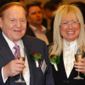 Sheldon Adelson may be outspent by Caesars in the online gambling lobby, but he and his wife Miriam have donated millions to Republican causes.