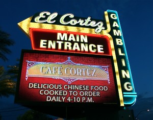 At the downtown Las Vegas casino the El Cortez, players can move money to and from their Ultimate Poker online accounts.