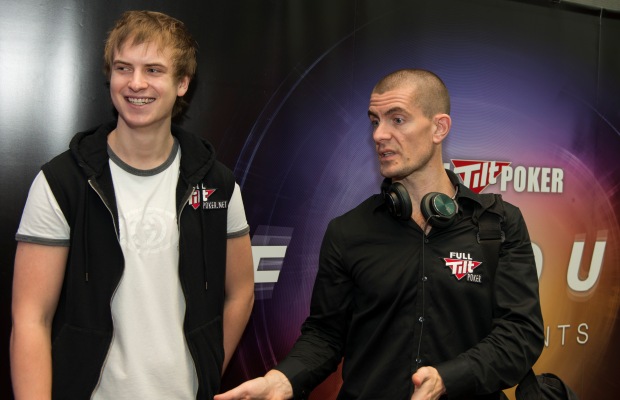 Viktor Blom and Gus Hansen