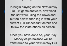 Full Tilt Errant Message Appears to Announce Legal Online Play in New Jersey