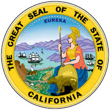 Seal of the state of California, online poker