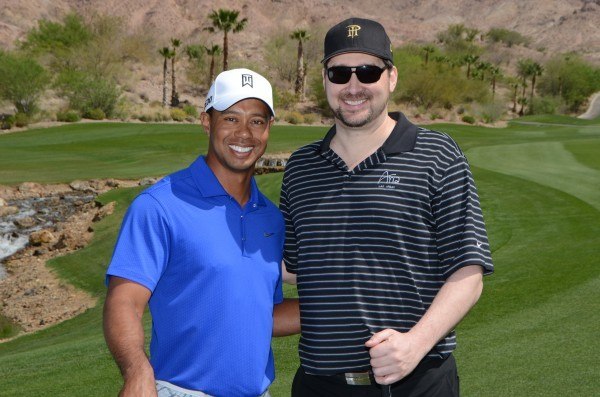 Tiger Woods Charity Poker Phil Hellmuth