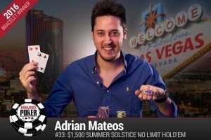 Adrian Mateos Summer Solstice WSOP 2016