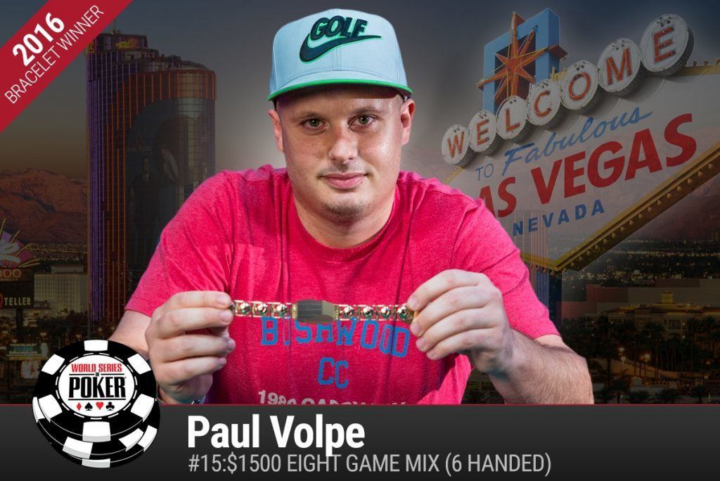 Paul Volpe Event #15 winner WSOP 2016