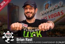 2016 World Series of Poker Daily Update: Rast Wins Another $50K PPC, Ho Hum
