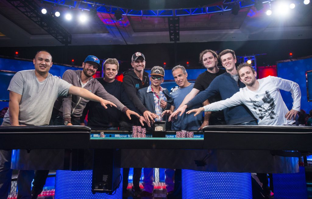 WSOP 2016 Main Event final table