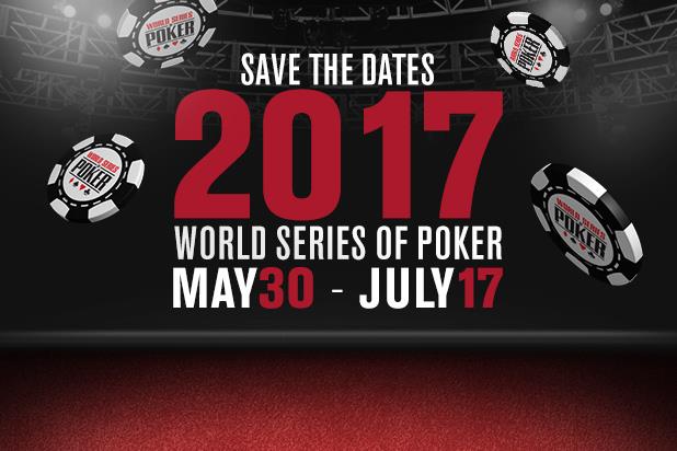 WSOP 2017 schedule.