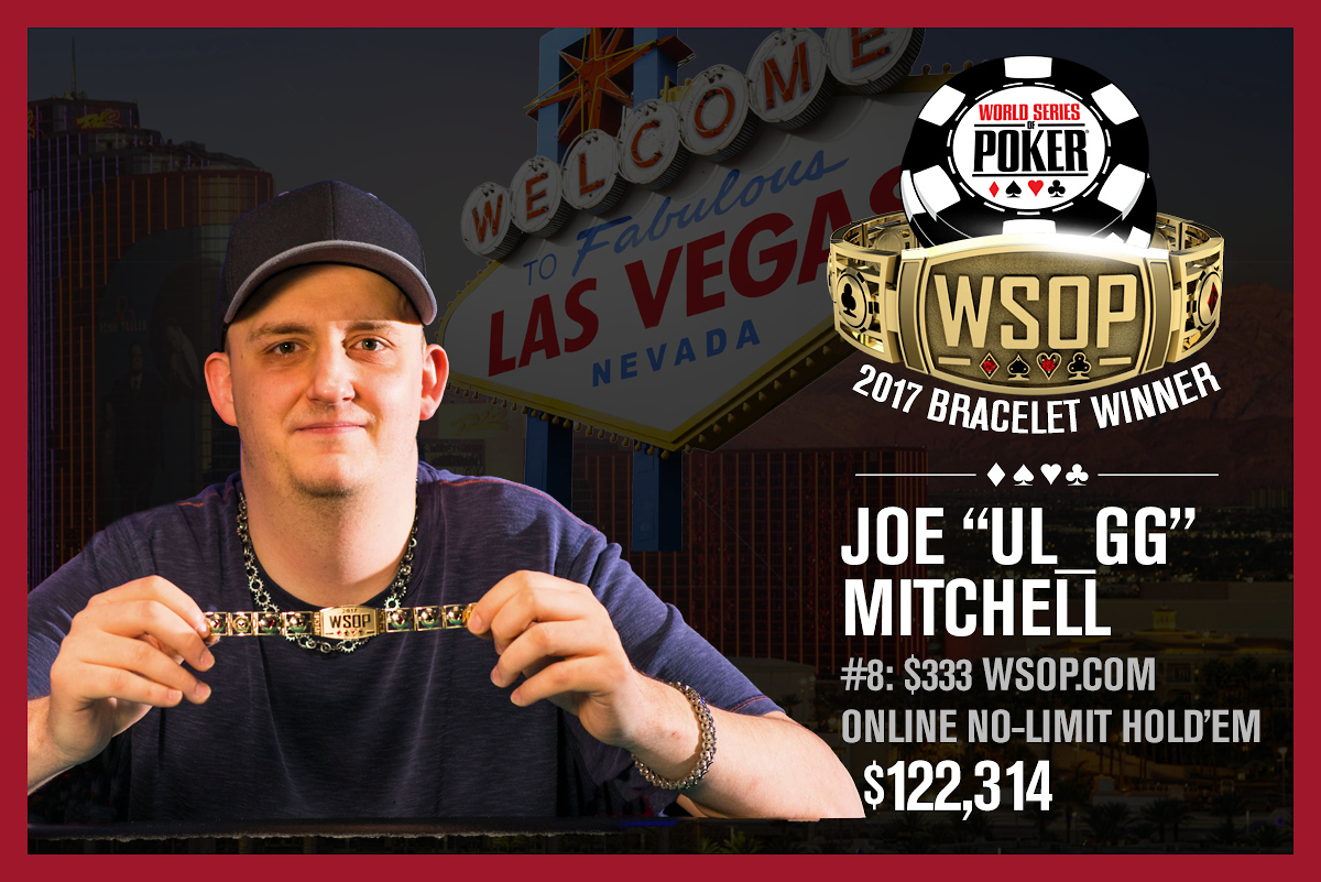 Joseph Mitchell WSOP online winner. 