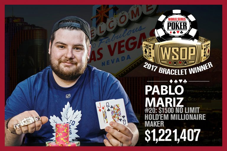 WSOP Weekly RoundUp Mariz is the Big Winner as Millionaire Maker