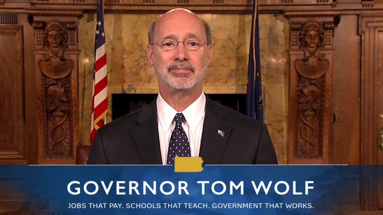 Governor Tom Wolf online poker. 