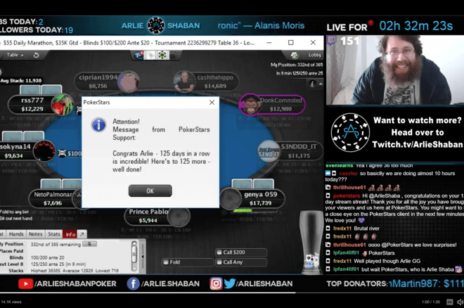 Arlie Shaban livestream poker