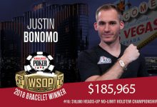 Sick Heater Continues as Justin Bonomo Bags WSOP Bracelet