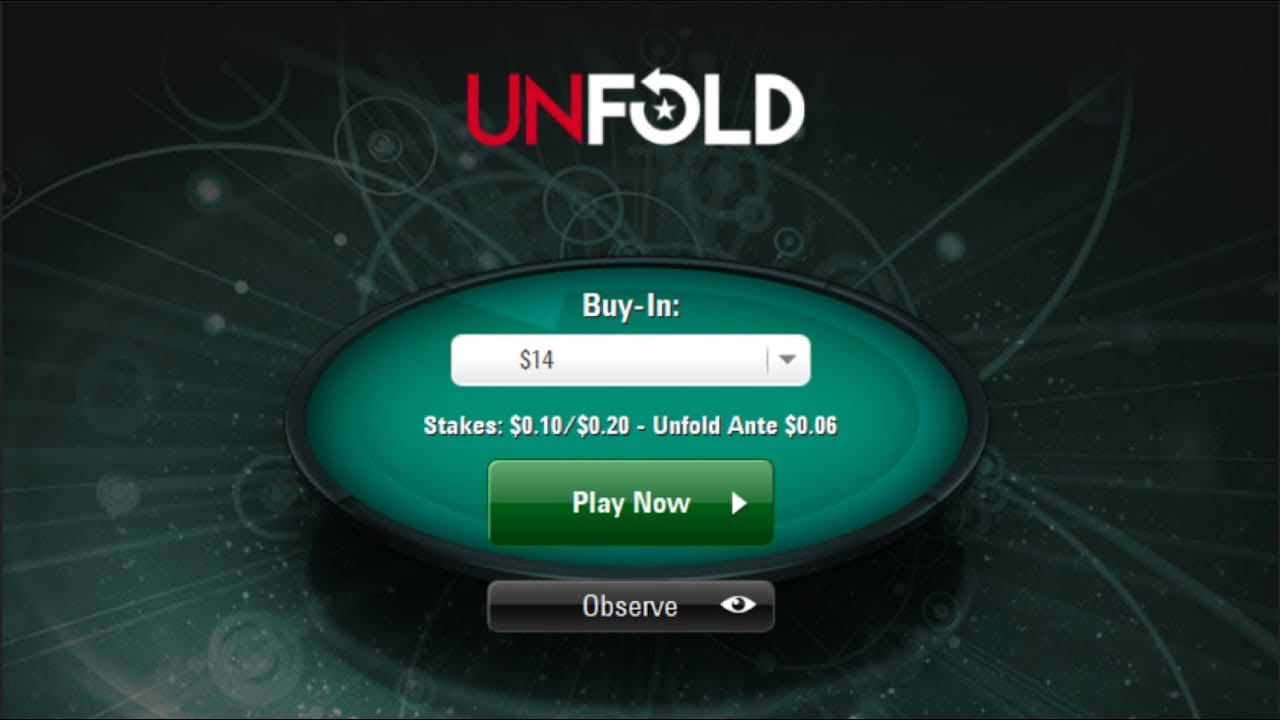 PokerStars Unfold Poker.