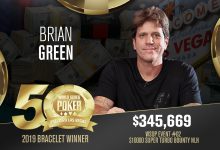 2019 WSOP Crowns Its First Winner as Brian Green Gets Gold