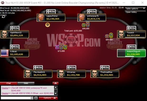 WSOP online 